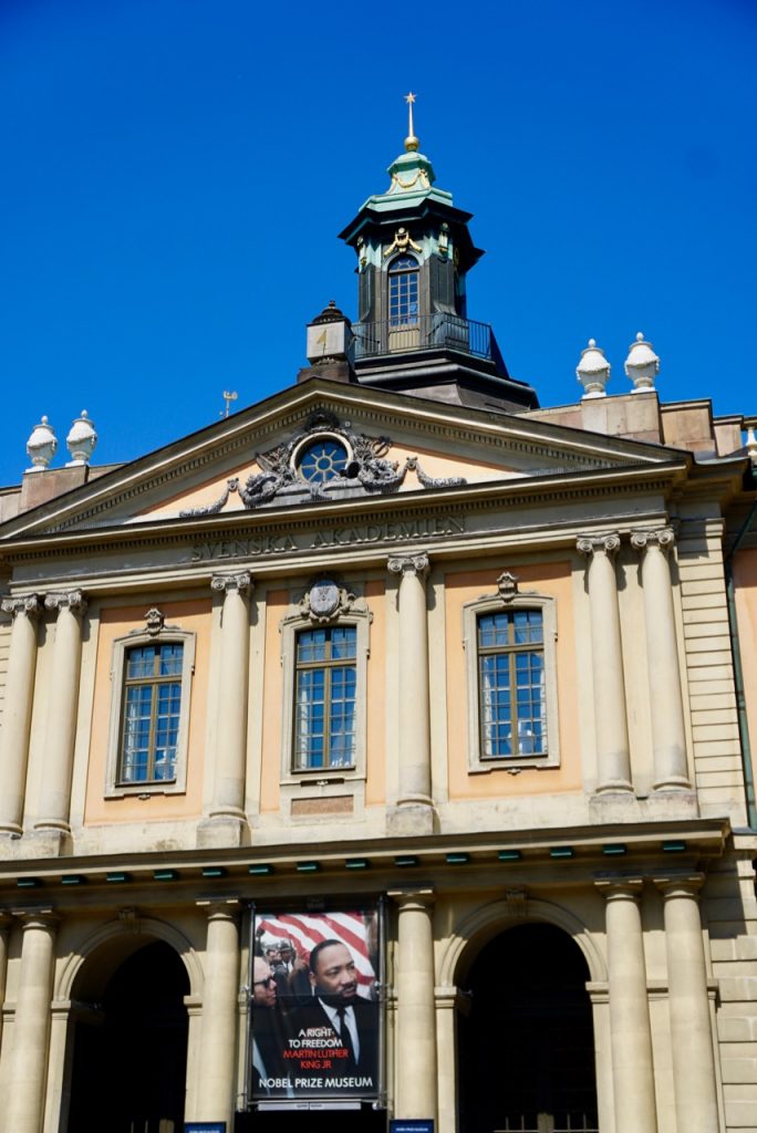 Stockholm’s Nobel Prize Museum, announcing the Martin Luther King, Jr. Exhibit